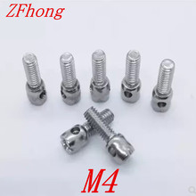 50pcs M4*8/10/12/16/20/25/30/35/40/45/50  stainless steel lead sealing screw with hole for electric meter 2024 - buy cheap