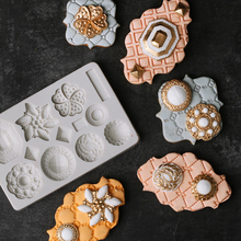 Retro Gemstone & Jewelry Mould Silicone Mold Fondant Cake Decorating Tool Gumpaste Sugarcraft Chocolate Forms Bakeware 2024 - buy cheap