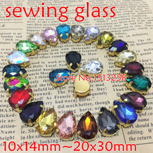 More Colors10x14,13x18,18x25,20x30mmTeardrop Crystal Fancy Stone With Cosed Back Gold Claw Setting Droplet Sewing Glass Crystal 2024 - buy cheap