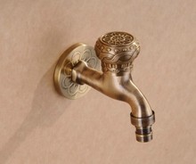 Wall Mounted Antique Artistic Bronze Bathroom Kitchen Lavatory Basin Tap Mop Pool Washing Machine Faucet Brass Valve Accessories 2024 - buy cheap