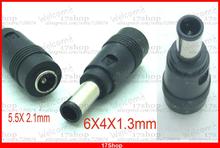 10PC DC 5.5mm X 2.1mm Female JACK TO 6mm X 4mm X 1.3mm DC Plug for Power charger, for Female 2024 - buy cheap