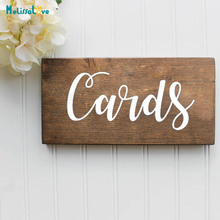 Cards Wedding Party Decor Box Sticker Vinyl Sign Waterproof Decal Mural for Board Wallpaper B277 2024 - buy cheap