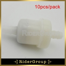 10pcs Inline Magnetic Petrol Gas Fuel Filter For Mini Pocket Dirt Bike ATV Quad 4 Wheeler Dirt Bicycle Motorized White Plastic 2024 - buy cheap