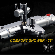 Luxury brass bathtub thermostatic faucet shower mixer valve constant temperature bathroom taps HH-07 2024 - buy cheap