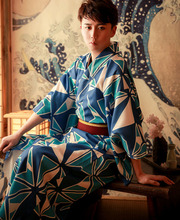 Traditional Japan Male Kimono suit Luxury Men's Bathrobe Yukata Male Sexy Nightgown Lounge Robes Kimono cosplay Costumes A60612 2024 - buy cheap
