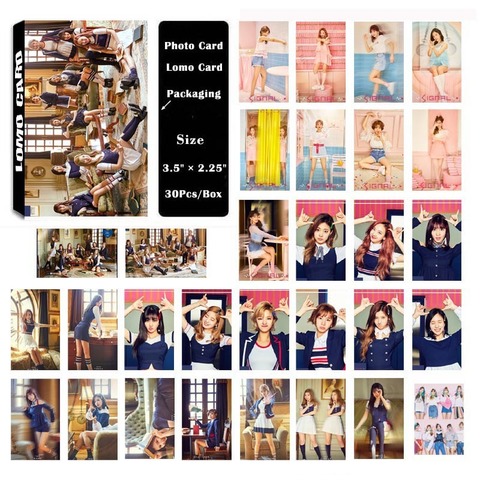Buy Kpop Twice Album Signal Self Made Paper Lomo Card Photo Cards Poster Hd Photocard Fans Gift Collection In The Online Store Small World Accessories Store At A Price Of 3 15 Usd