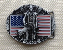 American Cowboy belt buckle with pewter finish JF-BY211 suitable for 4cm wideth belt with continous stock free shipping 2024 - buy cheap