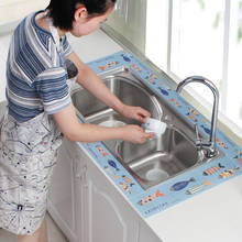 2pcs 8x140cm Kitchen Sink Waterproof Sticker Decor Bathroom Vanity Absorbent Toilet Wall PVC Sticker Moldproof Cooking Tools 2024 - buy cheap
