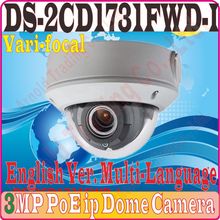 Cámara domo de red vari-focal CMOS 3MP versión en inglés DS-2CD1731FWD-I reemplazar DS-2CD2735F-I lente de cámara IP 2,8 ~ 12mm H264 2024 - compra barato
