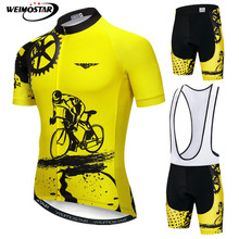 Weimostar-conjunto de roupa para ciclismo 2021, roupas para equipe profissional de ciclismo, verão, tecido respirável, manga curta, roupa para bicicleta 2024 - compre barato