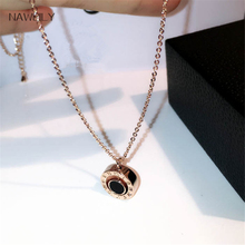 NAWEILY Fashion Roman Numerals Pendant Necklaces Temperament Super Flash Clavicle Short Choker Necklace Women Jewelry NWLN286 2024 - buy cheap