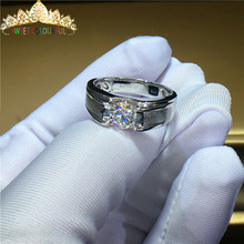 100% 18K 750Au золото Moissanite бриллиантовое кольцо D Цвет VVS с национальным сертификатом MO-001 2024 - купить недорого