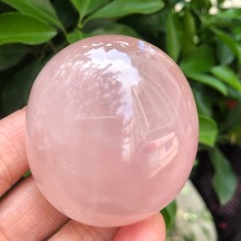 AAAAA + piedras de masaje de cristal de cuarzo rosa Natural, cristales curativos 2024 - compra barato