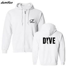 Fashion Men Sweatshirt Hip Hop Coat Jacket Custom Any Logo Dive Man Text Hoodie Funny Birthday Gift Harajuku Streetwear 2024 - buy cheap