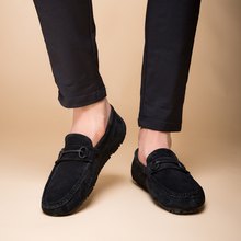 Men Luxury Shoes New Casual Shoes Suede Leather Brand 2019 Mens Loafers Moccasins Breathable Flats Slip On Driving Shoes Black 2024 - buy cheap