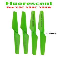 4pcs/Lot Fluorescent Green Syma Propellers Blade Replacement Spare Parts for X5 X5C X5SC X5SW RC Quadcopter Drones Airplanes 2024 - buy cheap