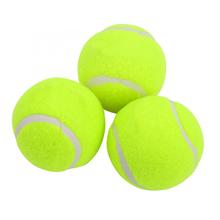 3 шт./компл., прочный резиновый теннисный мяч высокой прочности, тренировочный мяч для школы, клуба, соревнований, тренировочных упражнений 2024 - купить недорого