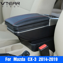 Vtear For mazda CX-3 CX3 armrest box central Store content box cup holder ashtray interior car-styling accessories2019 2020 2024 - buy cheap