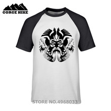 Camiseta do filme cosplay barato, camiseta preta do hip hop com estampa de filme, engraçada, tamanho xs-xxxl, odin vikings, homens, camiseta valhalla 2024 - compre barato