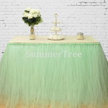 Тюлевая юбка для стола, 100 см 2024 - купить недорого