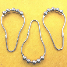 12pcs Shower Curtain Ring Hanging Clamp Ring Rustproof Shower Curtain Hooks Glide Metal Rings for Bathroom Shower Rods Curtains 2024 - buy cheap