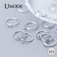 UMODE 925 Sterling Silver Rings for Women Letter S925 Silver Open Adjustable Rings New Fashion 2022 Simple Jewelry ULR0737 2024 - buy cheap