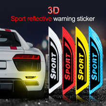 3D Car Reflective Strip Anti-collision Warning Sticker Safety Mark Scratch-proof Tape Warning Tape For Bus Motorcycle Bike Pram 2024 - buy cheap