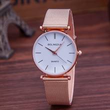 Luxury Brand Watch Women Fashion Rose Gold Quartz Watches Casual Metal Mesh Stainless Steel Dress Wristwatches Hot Sale Reloj 2024 - buy cheap