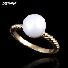 Top quality! New Fashion White Rings For Women Or Men Wholesale Free Shipping Quality Gold -color Rings(KA0009-1) 2024 - buy cheap