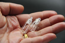 Botella de almacenamiento de vidrio transparente, Mini frasco pequeño vacío de plástico, con tapón, 11x22mm, 1ml, unids/lote, 1000 2024 - compra barato
