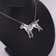 Ожерелье с подвеской для собак pitbull skeketon, подарок ветеринара 2024 - купить недорого