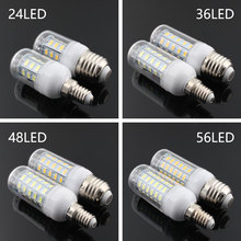 DC 220V 12Volt E14 E27 LED Bulb SMD5730 24 36 48 56 69 72 Leds Corn lamp 12 V Smart Light Warm White Led Lamp Kitchen Lighting 2024 - buy cheap