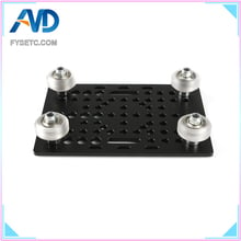 Aluminium V-Slot Gantry Plate 20 - 80mm With 4pcs Black/Transparent V-Slot Solid V Wheel Kit For Openbuilds CNC Machine Part 2024 - buy cheap