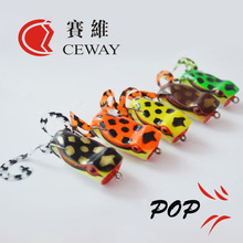 Pop Frog Lure Fishing Tackles Artificial Lures Frog Baits Snakehead Killer Floating Soft 2018 Fishing Lures Soft Bait WHOLESALE 2024 - buy cheap