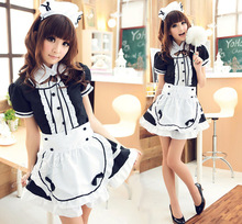 XXXXXL Plus Size  Halloween Costume Akihabara Coffee Hall Attendant Maid Cosplay Our Maid Cos Animation Women Costume Sexy Robe 2024 - buy cheap