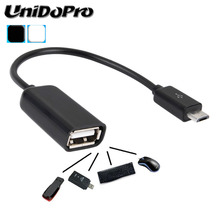 UNIDOPRO Micro USB OTG кабель для передачи данных Мужской Micro USB к женскому USB адаптер для Samsung Android телефон планшет с функцией OTG 2024 - купить недорого