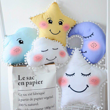 6 Style Available Cute Sky Series Plush Toys Moon, Star and Clouds Pillows Stuffed Dolls Soft Cushion Nice Baby Sleeping Cushion 2024 - buy cheap