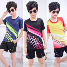 Kid Tennis Shirts Shorts , Boy badminton sets , tennis clothes for Children , tenis de mesa ropa Ping Pong Suit , Tennis Child 2024 - buy cheap