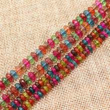 Atacado Rondelle Facetada Multi-Cor Quartzs Beads15 "BeadsFor Jóias DIY Fazendo! Nós fornecemos por atacado mista para todos os itens! 2024 - compre barato