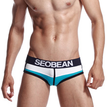 seobean Men's briefs underwear Sexy low waist convex cotton underwear 2024 - buy cheap