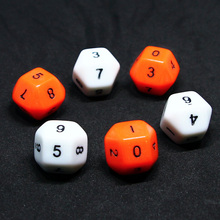 10 PCS ,2 Colors Digital Dice Puzzle Game Send Children 10 Sided Dice Digital Game High Quality Acrylic 2024 - buy cheap