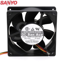 Caixa de cpu para computador, original para sanyo 109r1212h1161 12cm 120mm 12038 dc 12v 0.52a, inversor de servidor para cpu, ventiladores de refrigeração axial 2024 - compre barato