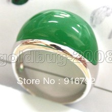 free shipping P&P *******Jewelry Unique Design Huge Green stone Finger Ring Size :#7 #8 #9 #10 2024 - buy cheap