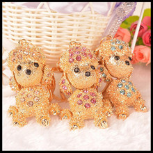 2019 NEW Fashion Creative Poodle KeyChain Girls Bag Ornaments Car Key Chain Exquisite Gift Birthday Gift Party Favors 2024 - buy cheap