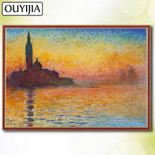 OUYIJIA-pintura de diamante 5D DIY "major St George At Sunset", mosaico de diamantes de imitación 2024 - compra barato