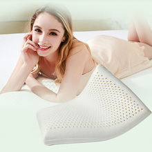FLC-almohada de látex Natural para dormir, almohada masaje Cervical para el cuidado de cabeza y cuello, 20x40cm 2024 - compra barato