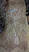 Tela de encaje francés nigeriano con lentejuelas, tejido bordado bonito JIANX I.C-101928 2024 - compra barato