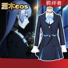 Alta quallity anime japonês kiznaiver sonozaki noriko traje de cosplay feminino + camisa + saia + gravata borboleta + gargantilha 2024 - compre barato