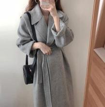 Women Korean WInter Long Wool Coat Overcoat Outwear Plus Size Cardigans Long Sleeve Manteau Femme Hiver Elegant LJ119 2024 - buy cheap