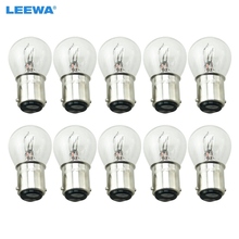 LEEWA 10pcs 24V 1157 BA15D P21/5W S25 Car Clear Glass Lamp Brake Tail Bulb Truck Bus Indicator Halogen Lamp #CA1690 2024 - buy cheap